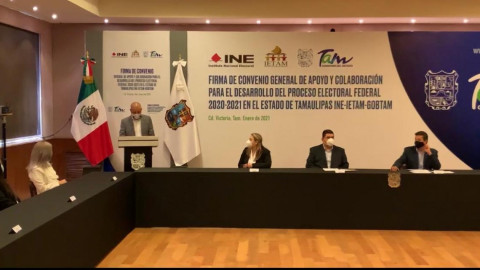 Firman convenio mediante el cual buscan garantizar la transparencia y seguridad del Proceso Electoral 