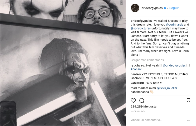 Jason Momoa se retira del reboot de The Crow