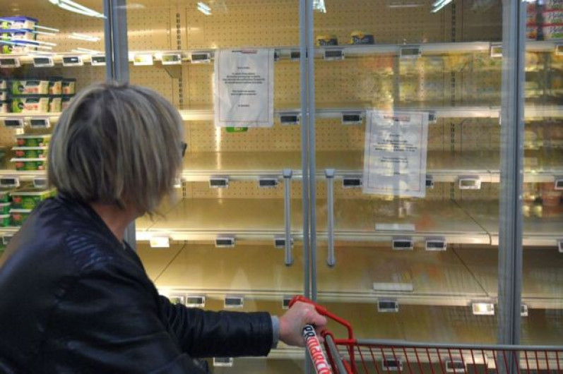 Francia se queda sin mantequilla por compras de pánico