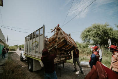 Beneficia a familias de diversas colonias programa “Descacharrizando Matamoros”