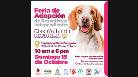 Tendrán Comusa y rescatistas independientes Feria de Adopciones 