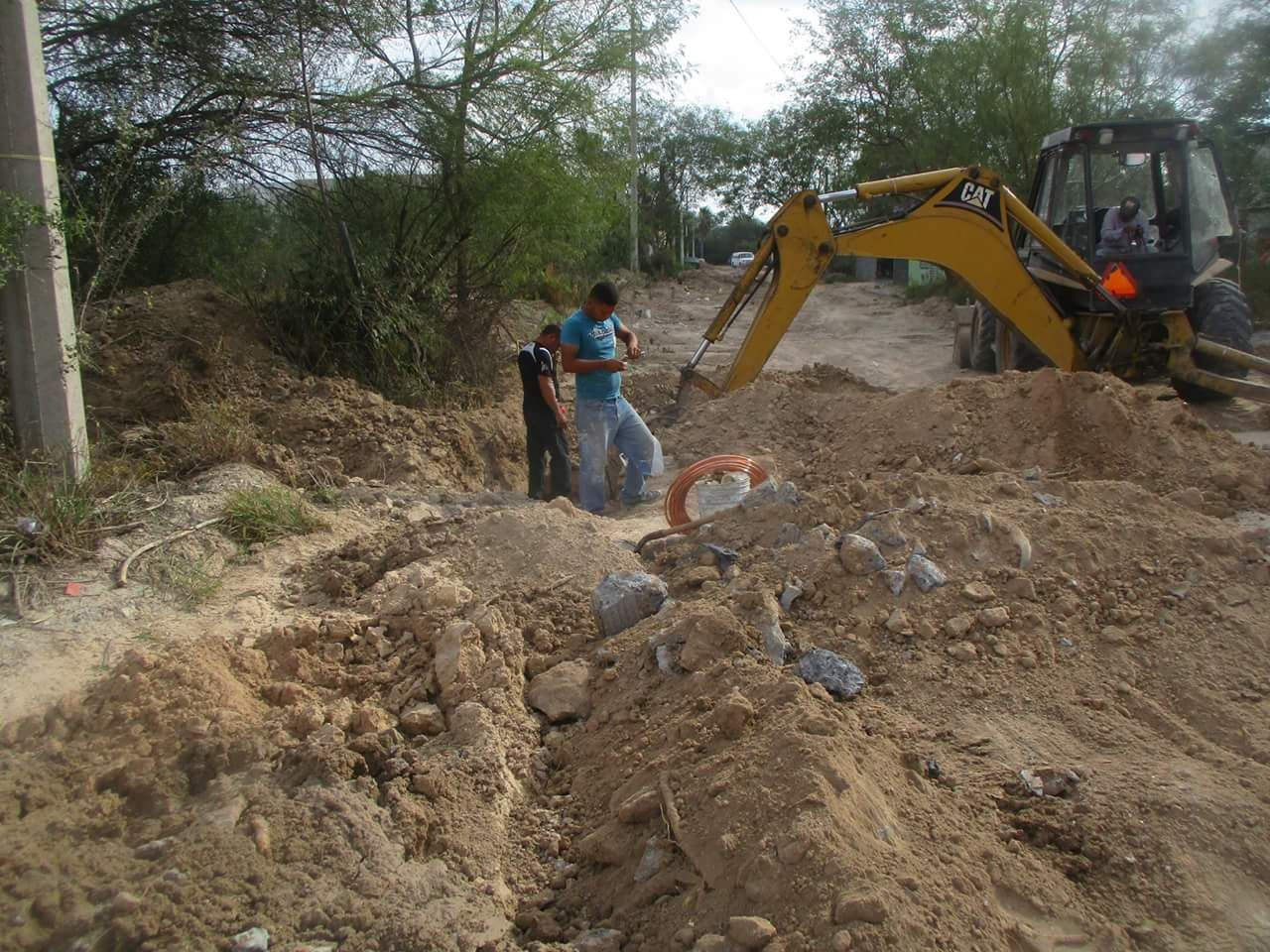 Municipio en apoyo de restauración drenaje y agua potable