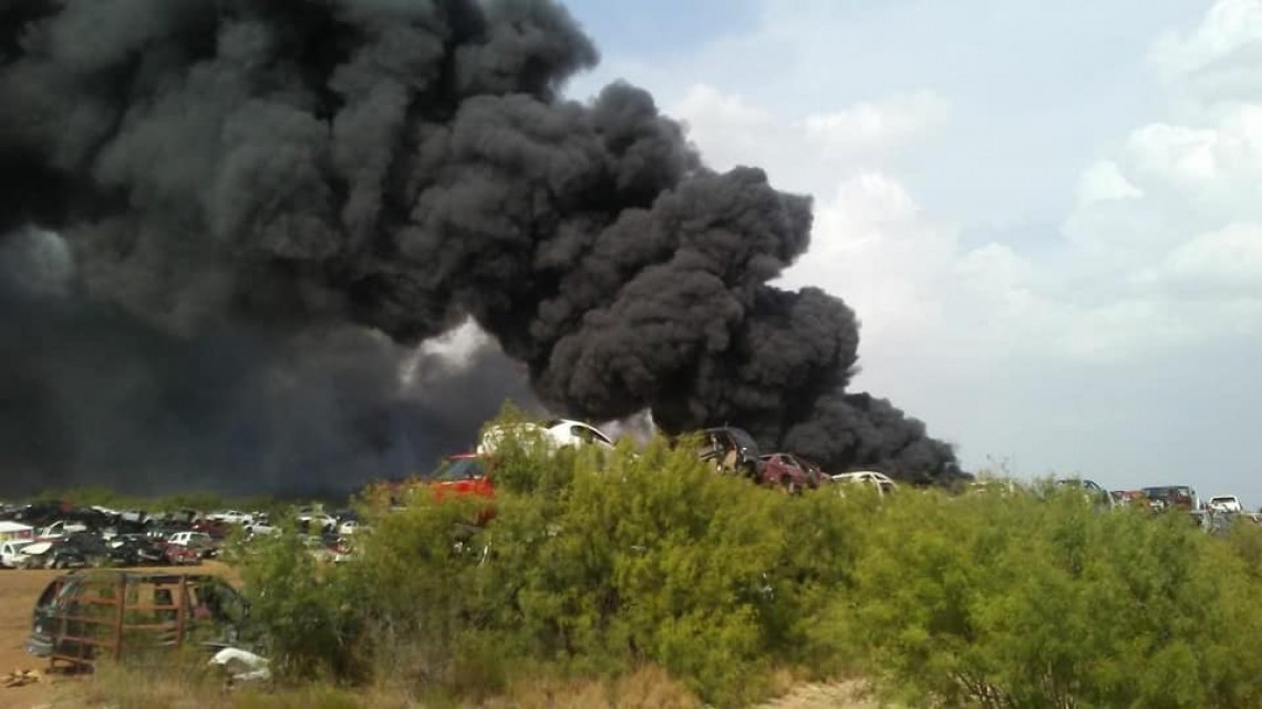 Incendio en Gruas Vago
