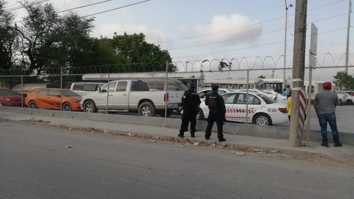 Policía Estatal realiza operativo en contra de taxis y peseras en Matamoros