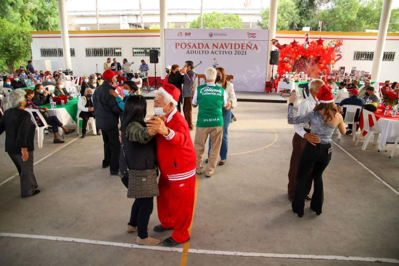Realiza DIF Reynosa Posada Navideña Adulto Activo 2021
