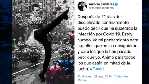 Antonio Banderas anuncia que ya se recuperó del COVID-19