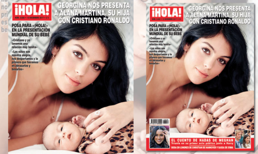 Georgina Rodríguez presenta en revista a su hija con Cristiano Ronaldo
