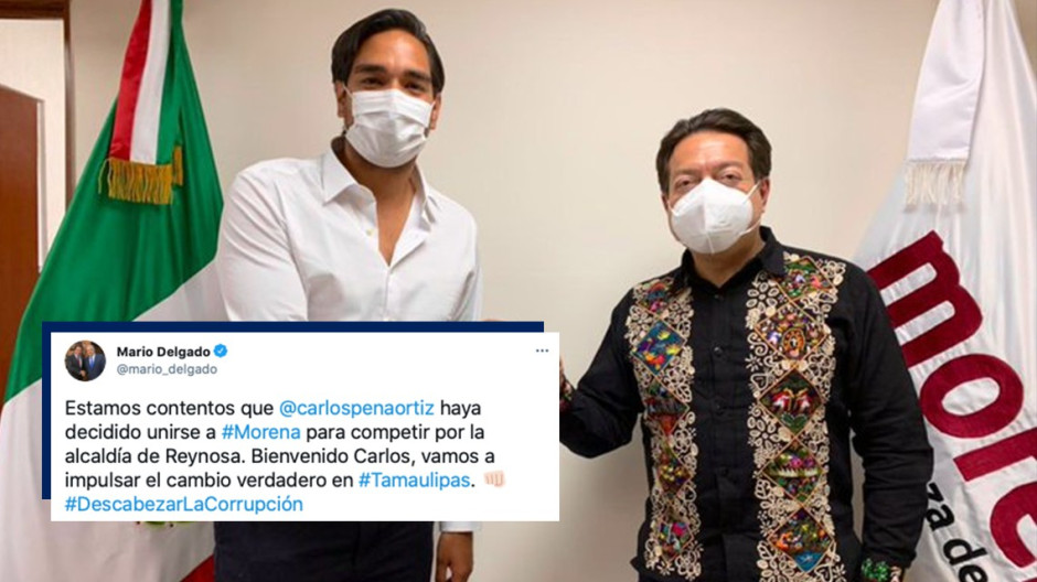 Carlos Peña Ortiz se una a Morena. Va por alcaldía de Reynosa