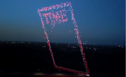 Time hizo una portada con 958 drones