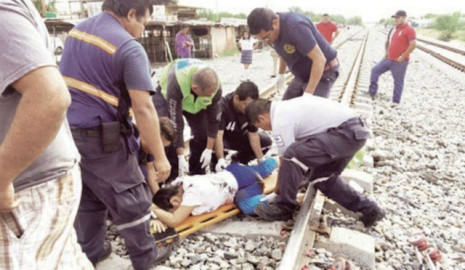 Pierde Alondra su pierna tras ser arrollada por el tren