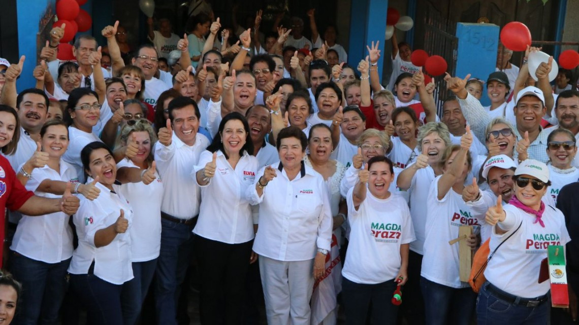 Habitantes de la "Cascajal" muestran su apoyo a Magda Peraza