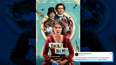 Revelan el póster oficial de "Enola Holmes"