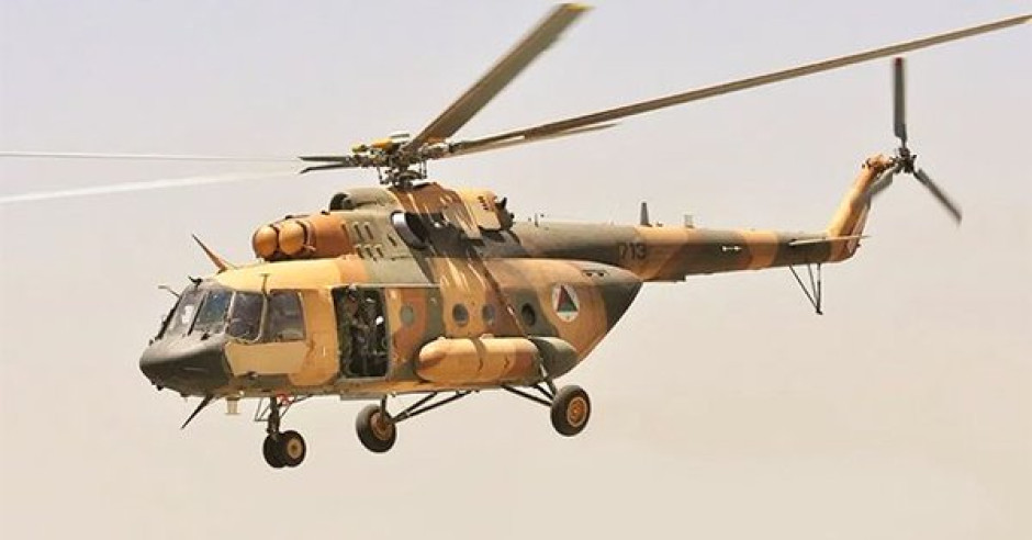 Mueren siete personas tras estrellarse helicóptero del ejército afgano