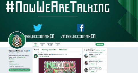 La Selección Mexicana estrena twitter en inglés
