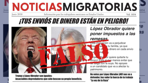 Falso que AMLO planee aumento de remesas