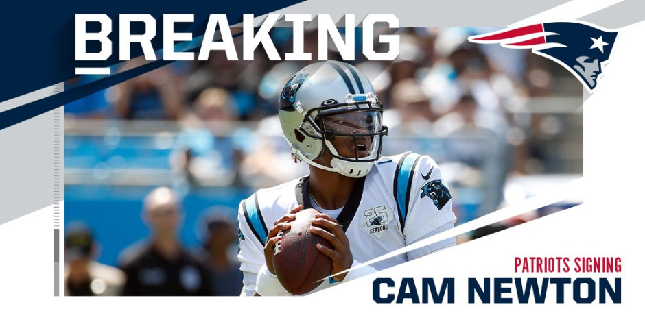 Cam Newton nuevo jugador de los Patriotas 