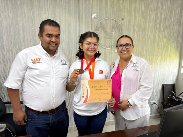 Destaca estudiante de la UAT en Olimpiada Nacional de Matemáticas