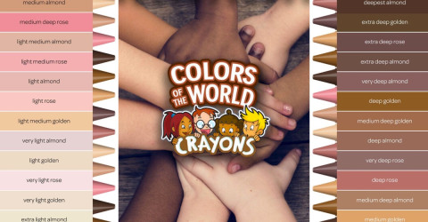 Crayola lanza línea "Colores del Mundo" que incluye 24 tonos de piel 