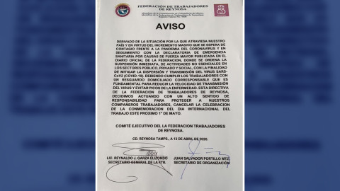 CTM cancela Desfile del Día del Trabajo