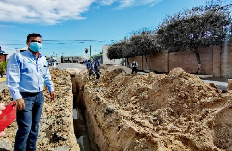 Trabaja la COMAPA en reparación de caído