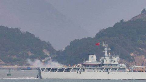 China inició tres días de maniobras militares alrededor de Taiwán