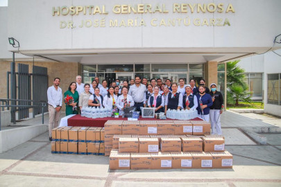 Entregan donativo a Hospital General 