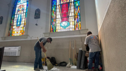 Ajustan horarios de misas por tareas de rehabilitación en 'Nuestra Señora de Guadalupe' 