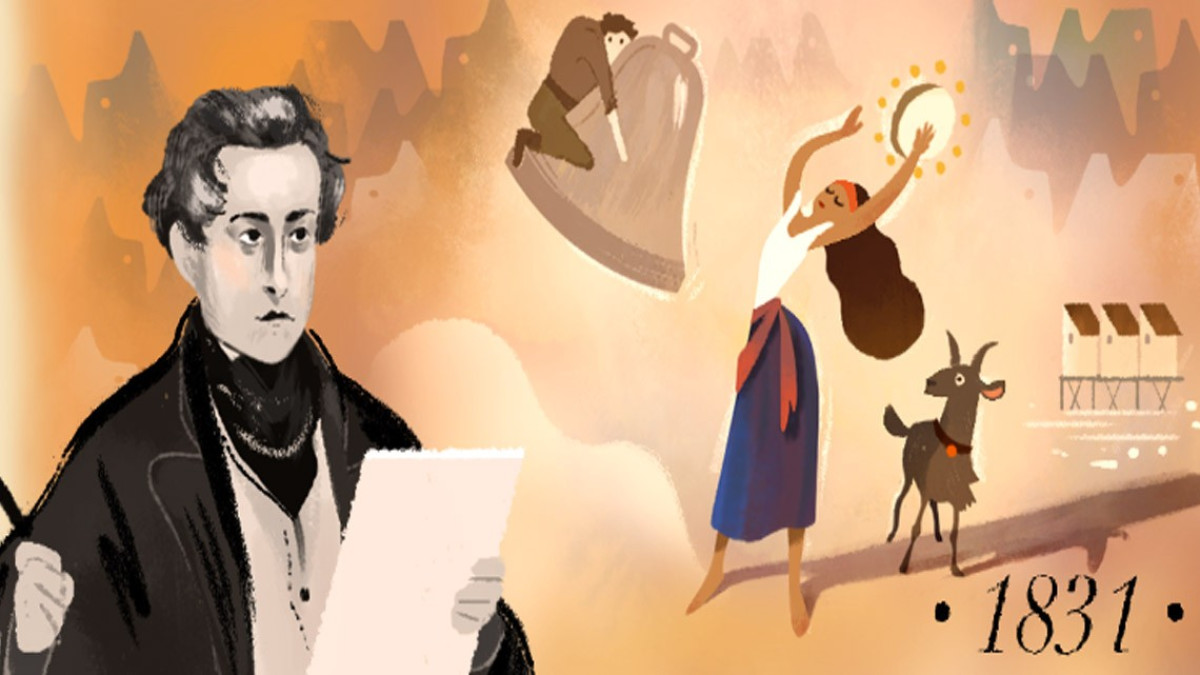 El doodle dedicado a Víctor Hugo y a "Los Miserables"
