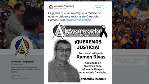 Fallece  Ramón Rivas, dirigente de la oposición venezolana