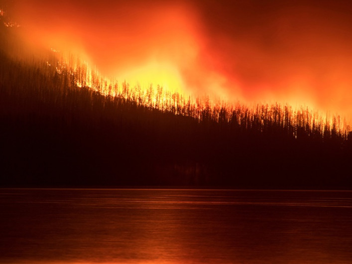 Evacuaciones en  parque de Montana por incendio