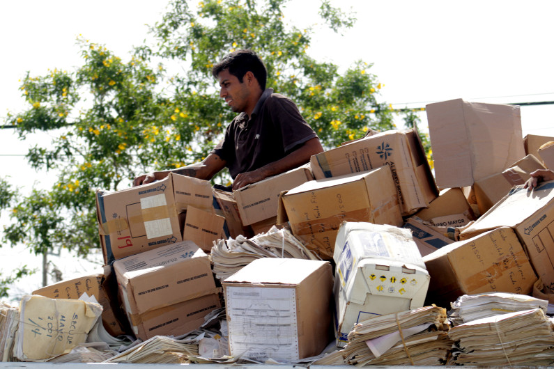 Depura Gobierno de Tamaulipas 116.9 toneladas de archivo muerto de la Secretaría de Finanzas para posterior reciclaje