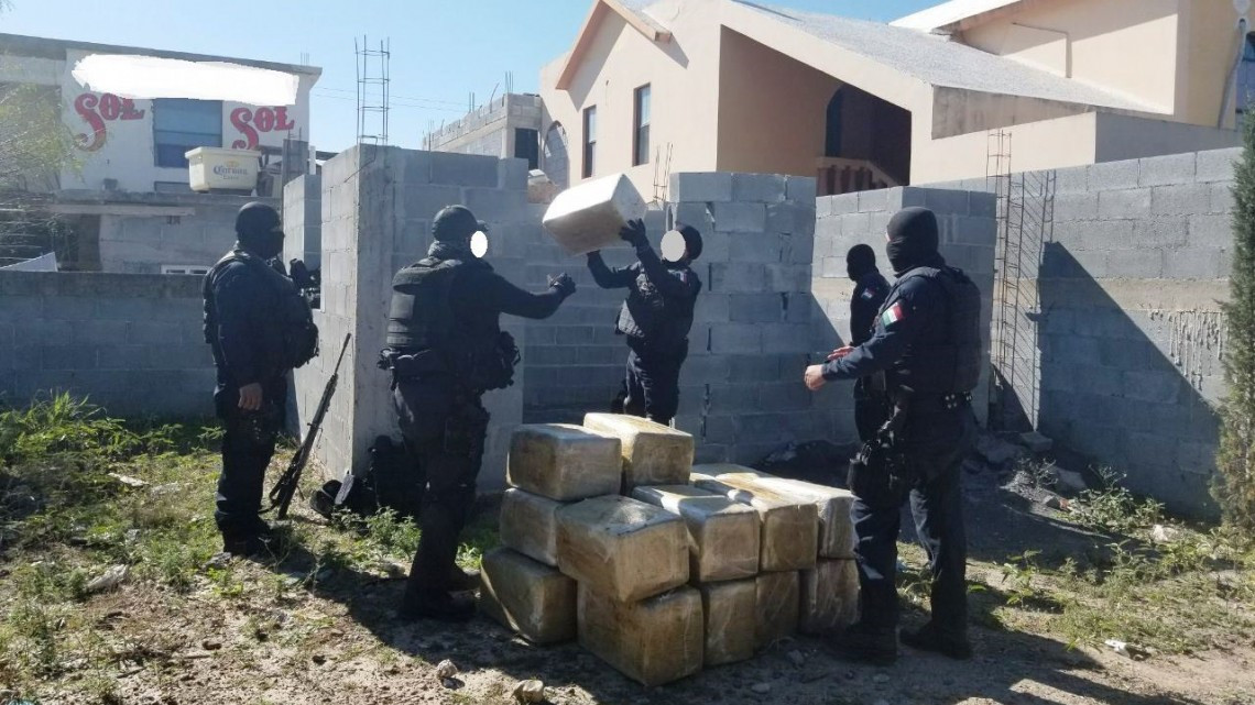 Incautan 536 kg de marihuana en Miguel Alemán