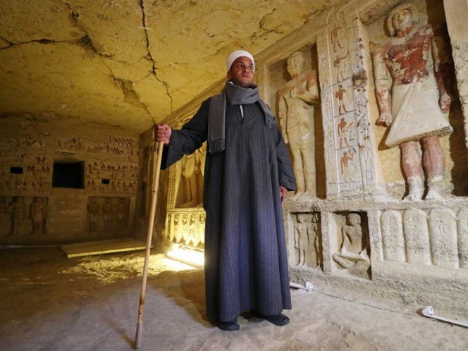 Encuentran tumba de hace 4 mil 400 años en Egipto