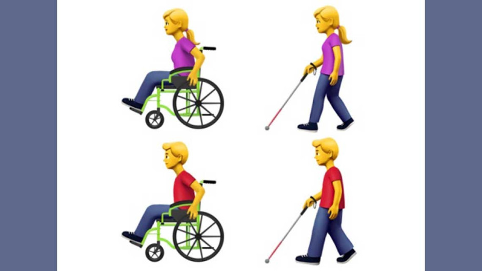 Presentan “emojis” de personas con discapacidad