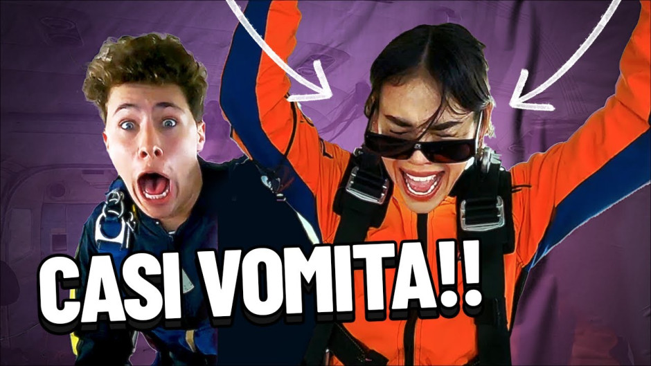 Danna Paola se lanza en paracaídas tras reto de Juanpa Zurita