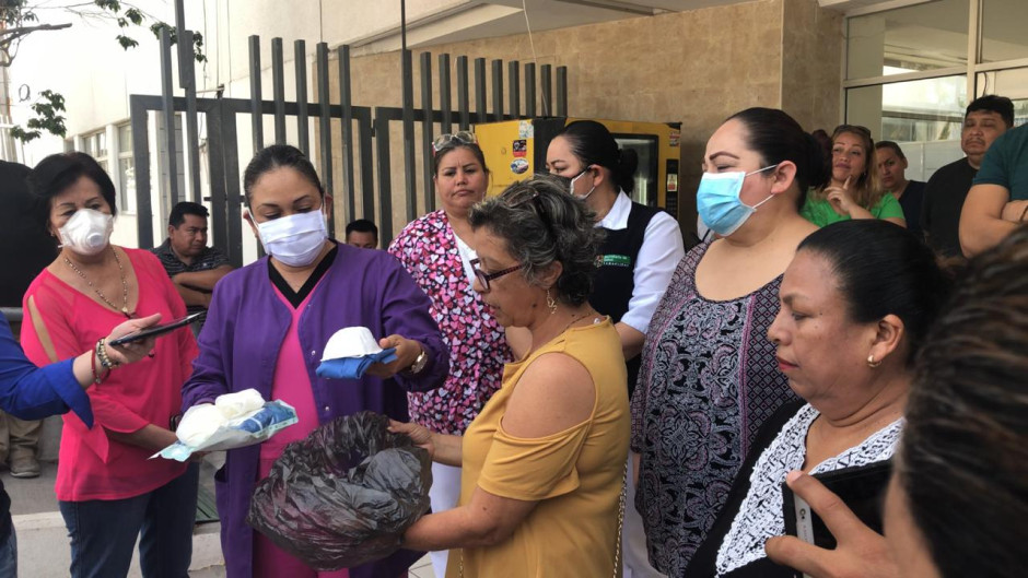 Enfermeras protestan en Hospital General por falta de protección 
