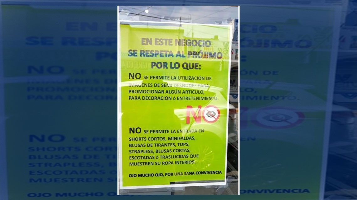 Por usar blusa de tirantes, no permiten ingreso de una mujer en local de Reynosa