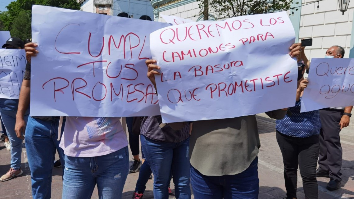 Continúan las protestas por desabasto de agua 