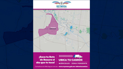 Miércoles recolección de basura en el Sector Poniente