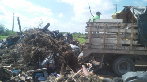 Retira Municipio ramas y cacharros de la vía pública