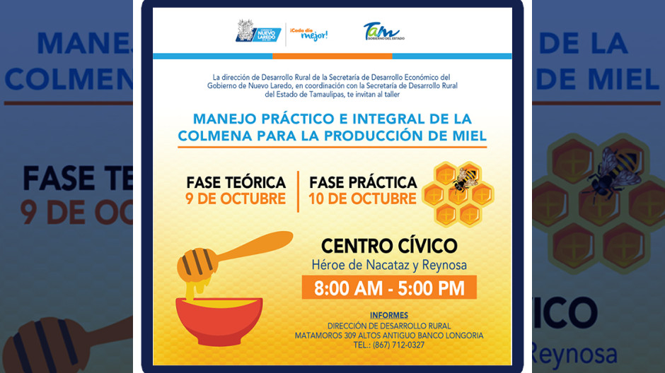 invitan a taller de Manejo Práctico e Integral de la Colmena para la Producción de Miel
