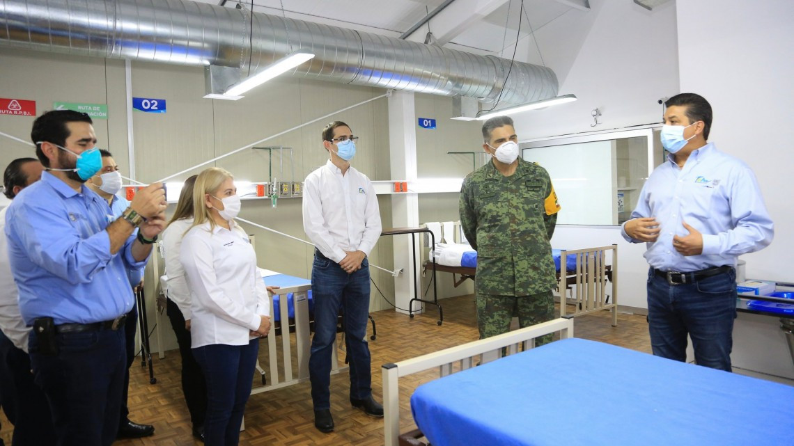 Entrega Gobierno de Tamaulipas 8 hospitales COVID-19.