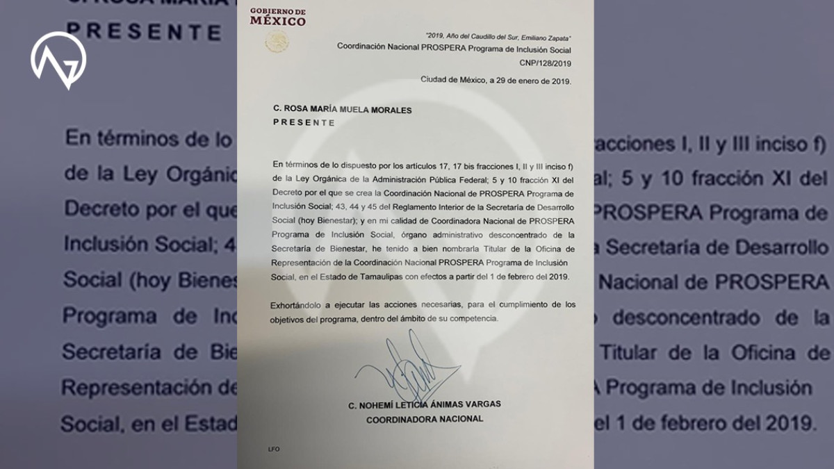 Va Muela Morales como representante de PROSPERA en Tamaulipas