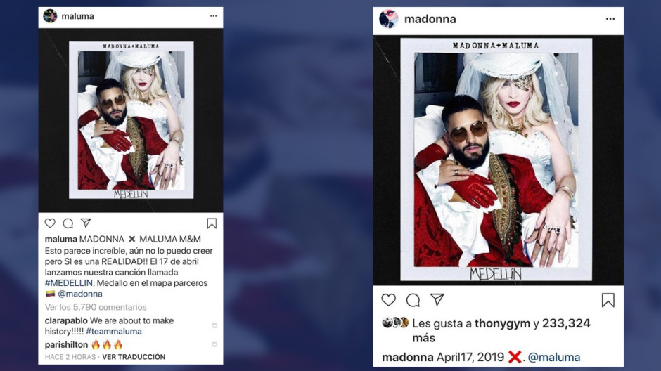 Maluma y Madonna lanzarán su primer dueto