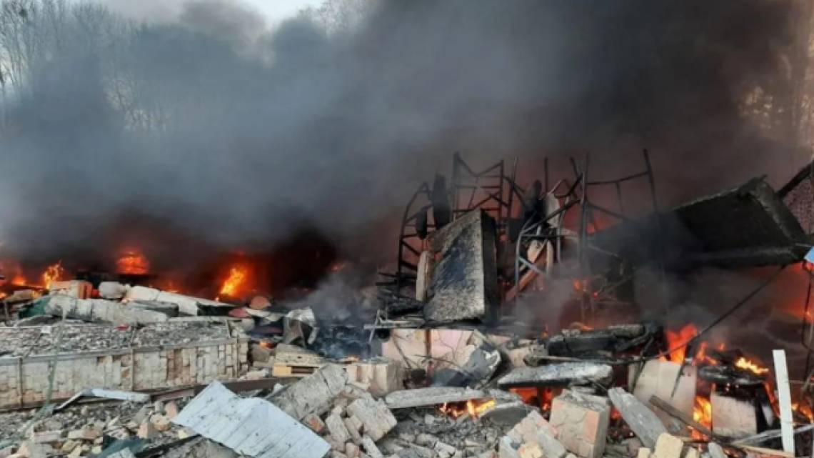 Así luce Ucrania tras los primeros ataques de Rusia 