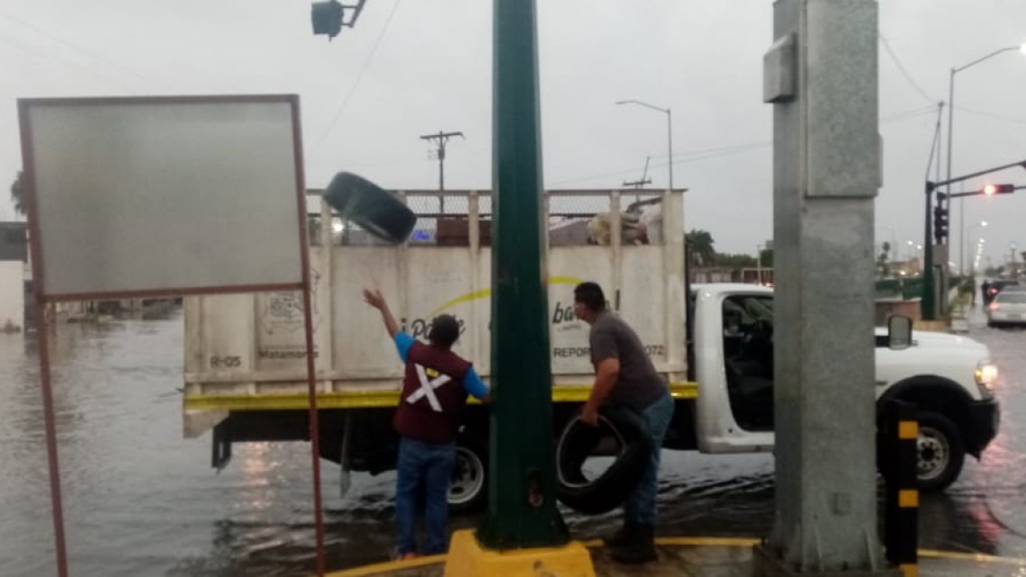 Atienden Gobierno de Matamoros y JAD daños provocados por huracán “Hanna”