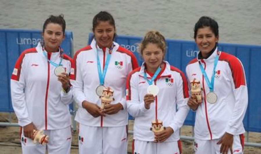  Canotaje femenil mexicano se ‘cuelga’ presea de plata
