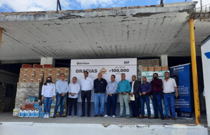Entrega empresarios artículos de limpieza a municipio 