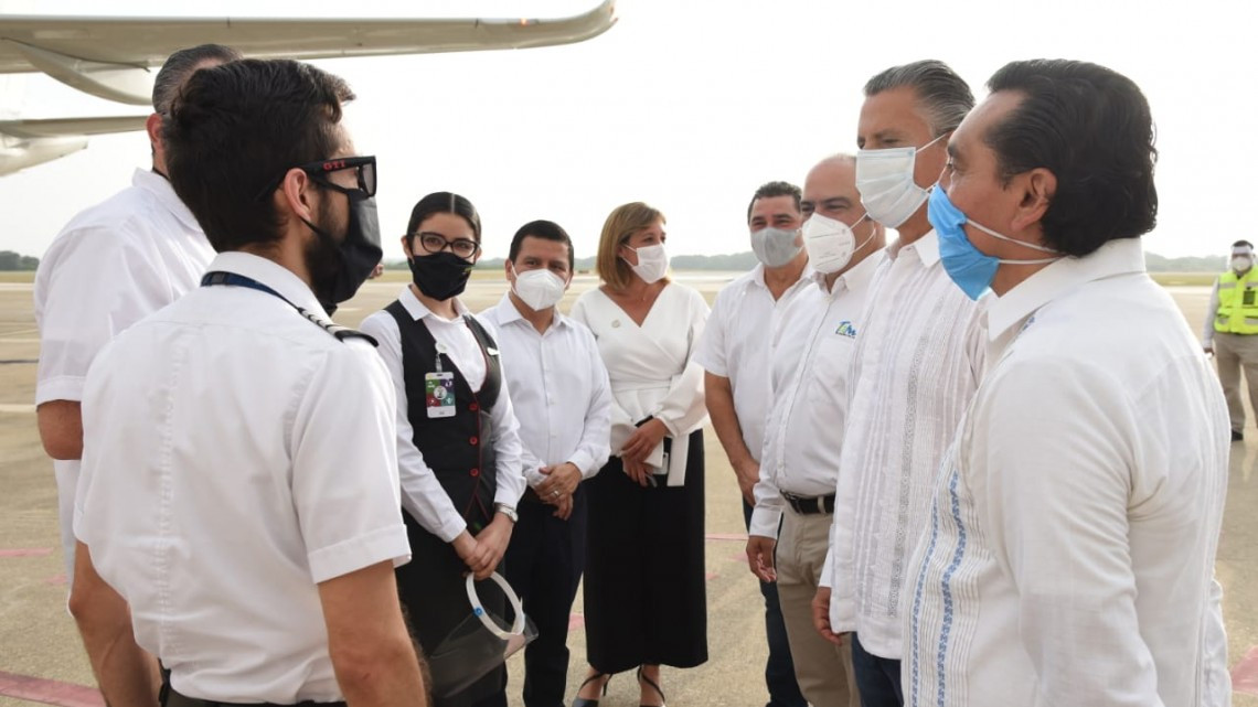 Tamaulipas recibe vuelo inaugural de Viva Aerobus, conectando CDMX con Tampico