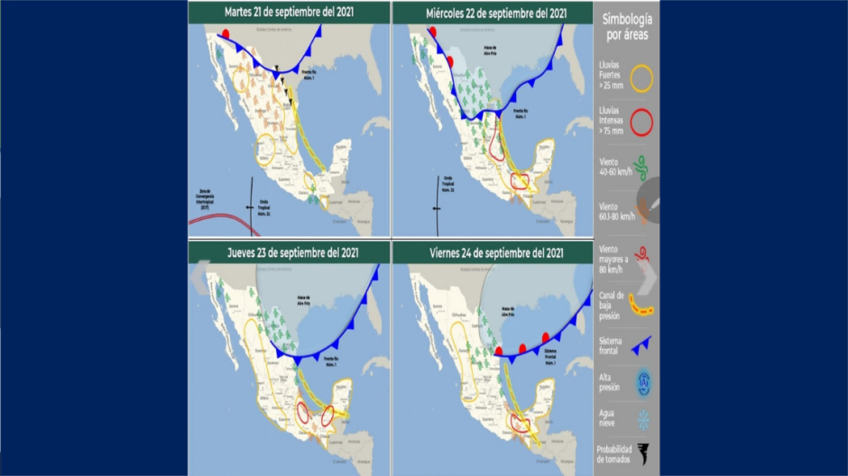 Arribará a la región frente frío número 1 con posibilidad de lluvias